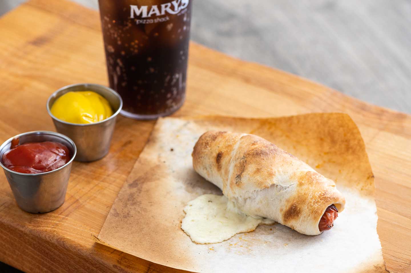 Hot Dog in a Blanket Mary's Pizza Shack